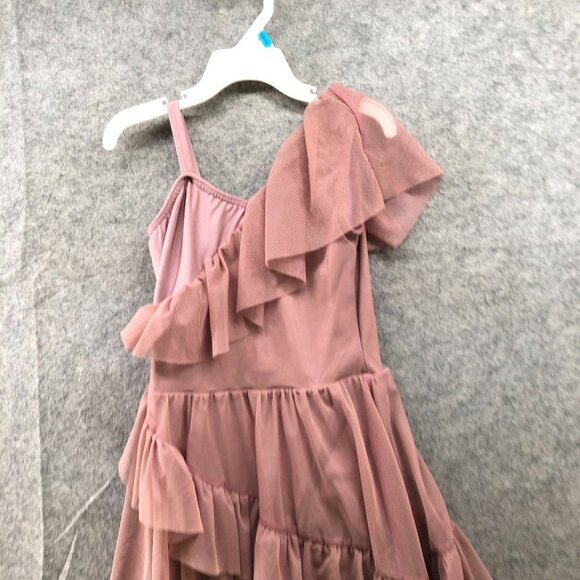 A Wish Come True Leotard Dress Girls IMC Child Pink Ruffle Chiffon Ballet - Picture 3 of 8